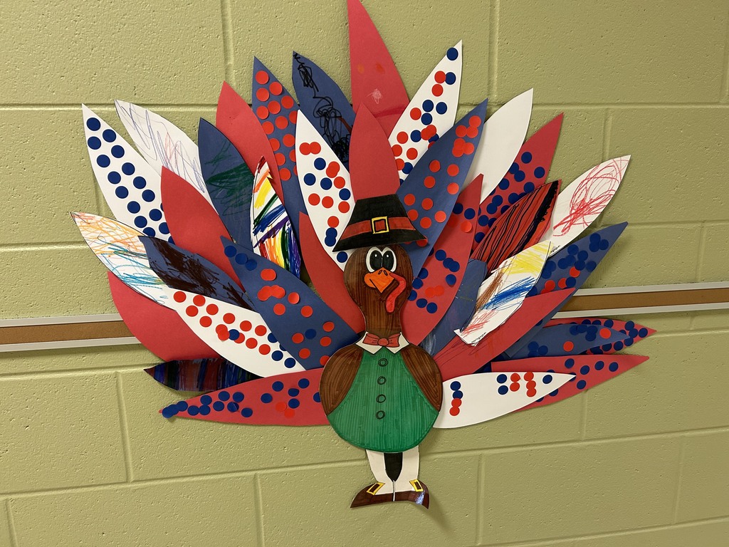 paper turkey on wall